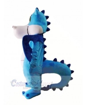 Cute Blue Dinosaur Mascot Costumes Animal