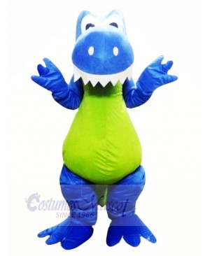 Smiling Blue Dragon Mascot Costumes Animal