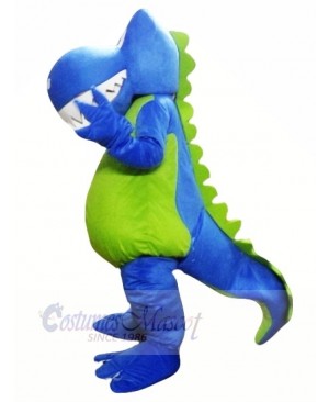 Smiling Blue Dragon Mascot Costumes Animal