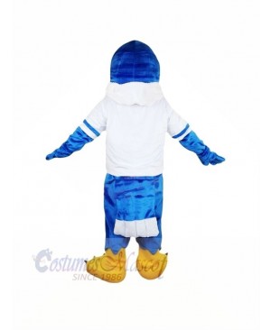 Blue Falcon with White T-shirt Mascot Costumes Animal