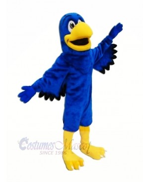 Blue Falcon with Black Wings Mascot Costumes Animal