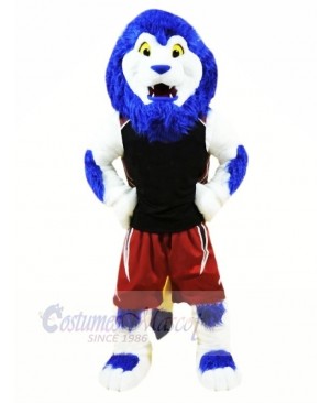 Blue Sport Lion Mascot Costumes Animal