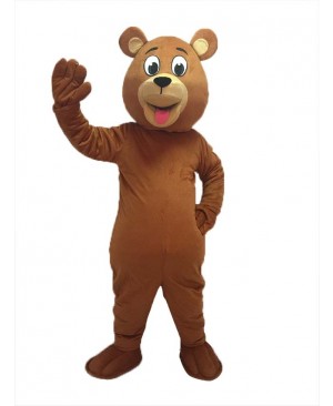 High Quality Adult Lucky Brown Bear Mascot Costume