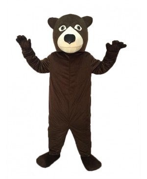 High Quality Realistic New Friendly Fat Brown Bear Mascot Costume