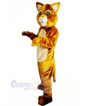 Brown Cat with Green Eyes Mascot Costumes Animal