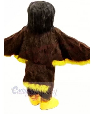 Brown and Yellow Eagle Mascot Costumes Animal	
