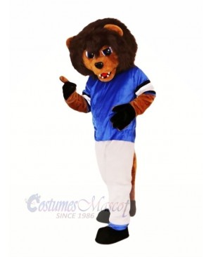 Brown Lion with Suit Mascot Costumes Animal