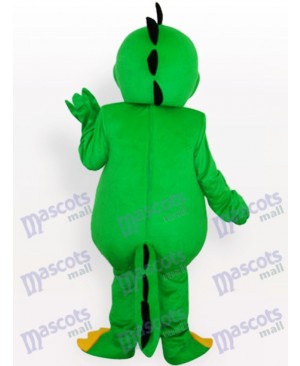 Green Dinosaur Adult Mascot Costume