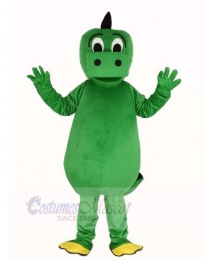Green Dinosaur Mascot Costume Adult