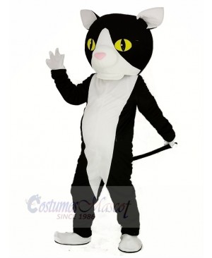 Black and White Cat Mascot Costume Animal