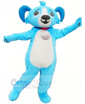 Cute Blue Buddy Dog Mascot Costumes Animal