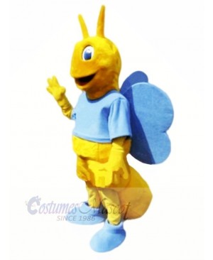 Butterfly with Blue Wings Mascot Costumes Animal