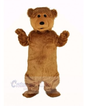 Fluffy Brown Bear Mascot Costume