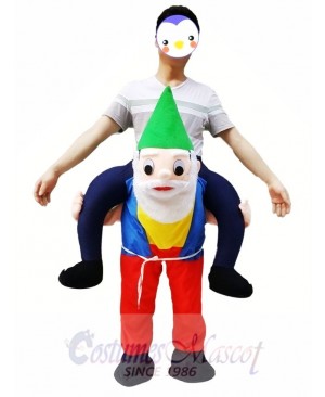 Back Shoulder Garden Gnome Carry Me Mascot Ride Costume Christmas Party Outfit