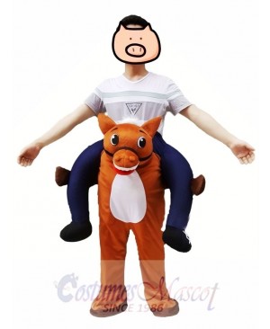 Wild Western Horse Carry Me Piggy Back Mascot Farm Cowboy Costume