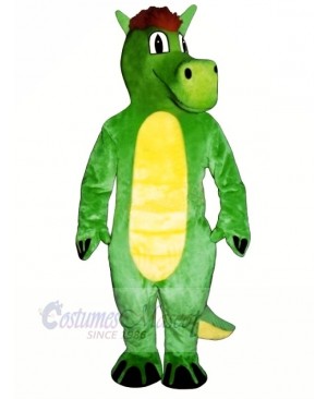 Green Dopey Dragon Mascot Costumes Animal