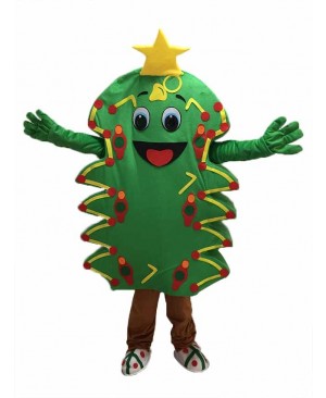 Green Christmas Tree Adult Mascot Costume