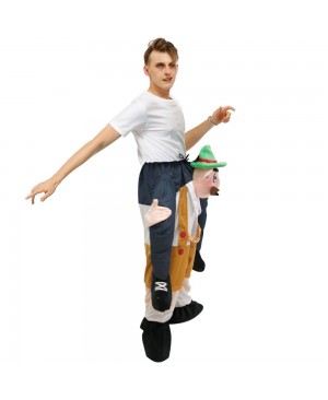 Bavarian Oktoberfest Beer Man Carry me Ride on Halloween Christmas Costume for Adult/Kid