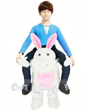 Carry Me Easter Bunny Piggy Back Mascot Kids Ride On Funny Fancy Dress Costume