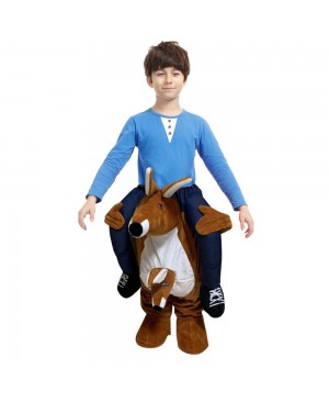 Brown Kangaroo Carry me Ride on Fancy Dress Costume for Adult/Kid