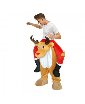 Elk Deer Carry me Ride on Halloween Christmas Costume for Adult