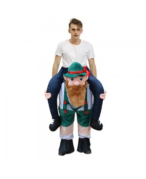 Beer Man Scotsman Leprechaun Carry me Ride on Halloween Christmas Costume for Adult/Kid