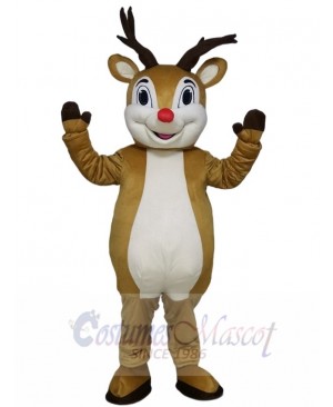 New Red Nose Rudolph Reindeer Mascot Costumes 