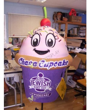 High Quality Adult Cupcake for Jewish Bake Day Mascot Costume