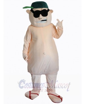 Fat Man mascot costume