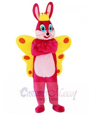 Butterfly Rabbit Bunny mascot costume