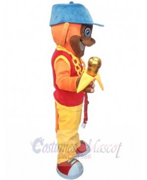 DJ Monkey mascot costume