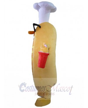 Hotdog mascot costume