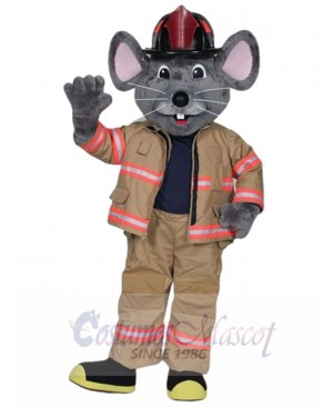 Fire Mouse mascot costume