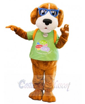 Rocky Reader Dog mascot costume