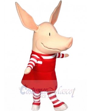 Olivia Pig mascot costume