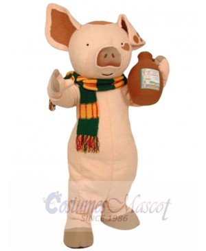 Pancake Pig mascot costume