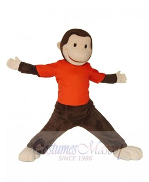 Curious George Monkey mascot costume