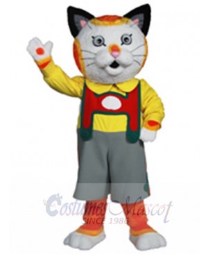 Huckle Cat mascot costume