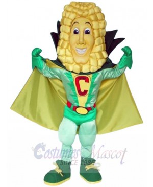 Corn Superhero mascot costume