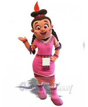 Indian Girl mascot costume