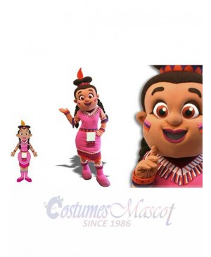 Indian Girl mascot costume