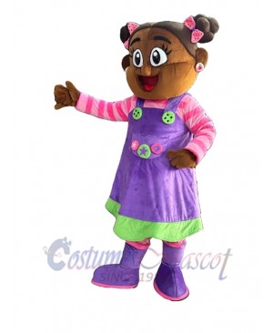 Girl mascot costume