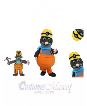 Mole mascot costume