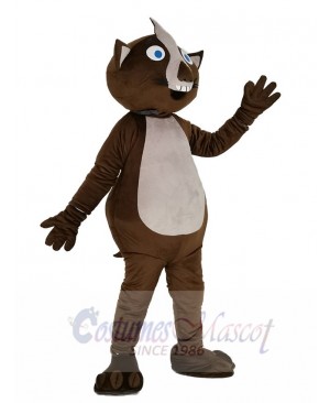 Brown Wombat Mascot Costume Animal