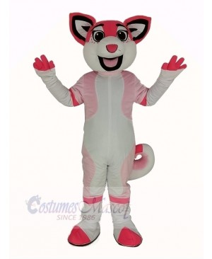 Pink Husky Dog Mascot Costume Animal