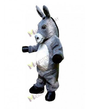 High Quality Adult Gray Donkey Hospice Mascot Costume