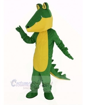 Crocodile with Yellow Belly Mascot Costume