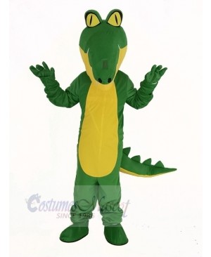 Crocodile with Yellow Belly Mascot Costume