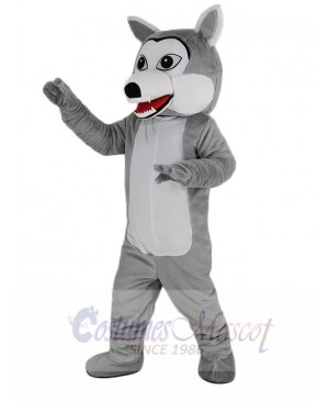 Funny Gray Wolf Mascot Costume Animal