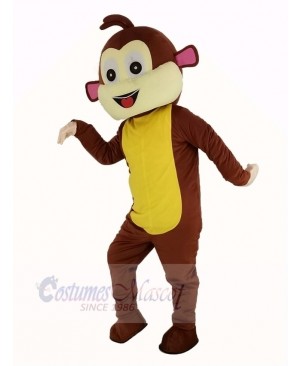 Brown Monkey Mascot Costume Adult